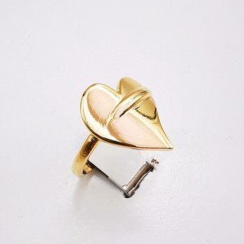 Bague Cœur Or Jaune 750 - 18 carats