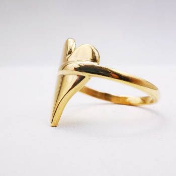 Bague Cœur Or Jaune 750 - 18 carats