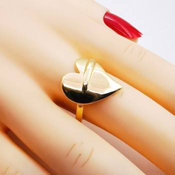 Bague Cœur Or Jaune 750 - 18 carats