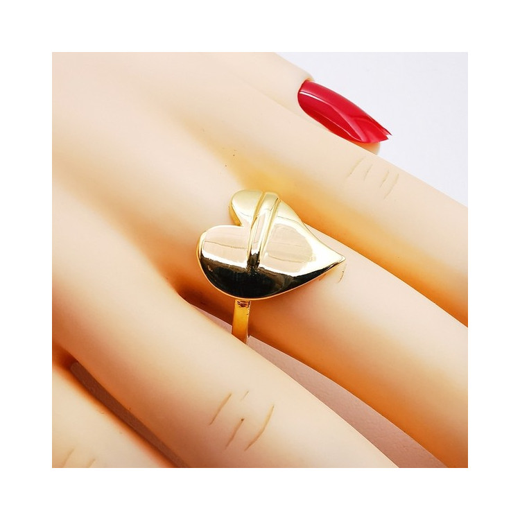 Bague Cœur Or Jaune 750 - 18 carats