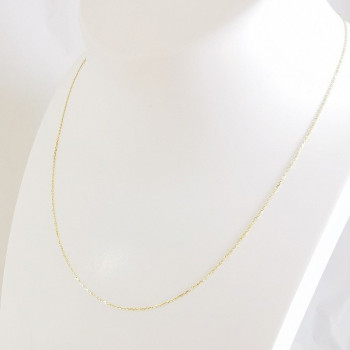 Chaîne 45 cm Or Jaune 750 - 18 carats Maille Forçat 0.95 grammes