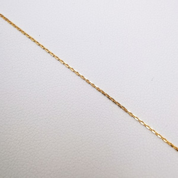 Chaîne 50 cm Or Jaune 750 - 18 carats Maille Forçat 1.85 grammes