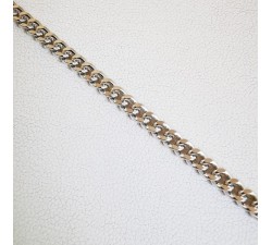 Chaîne 55 cm Maille Gourmette Argent 16.86 Grammes