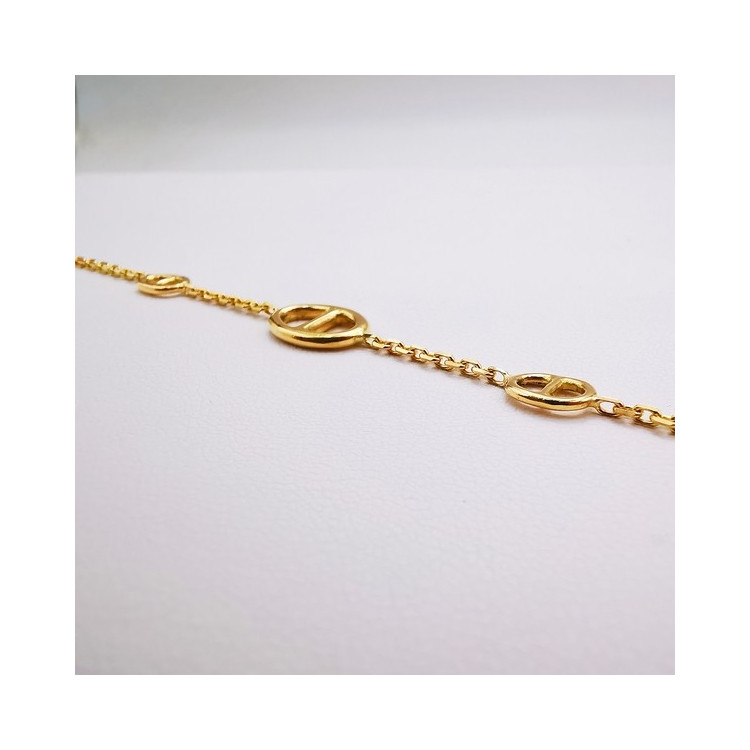 Bracelet Maille Or jaune 750 - 18 carats