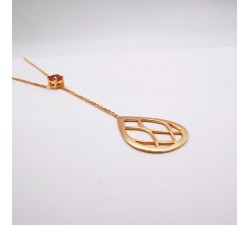 Collier Tourmaline rose Or Rose 750 - 18 carats Pièce Unique