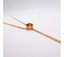Collier Tourmaline rose Or Rose 750 - 18 carats Pièce Unique