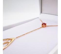 Collier Tourmaline rose Or Rose 750 - 18 carats Pièce Unique