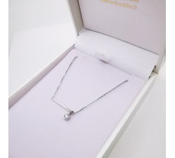 Collier Diamant 0.12 ct Or Blanc 750 - 18 carats