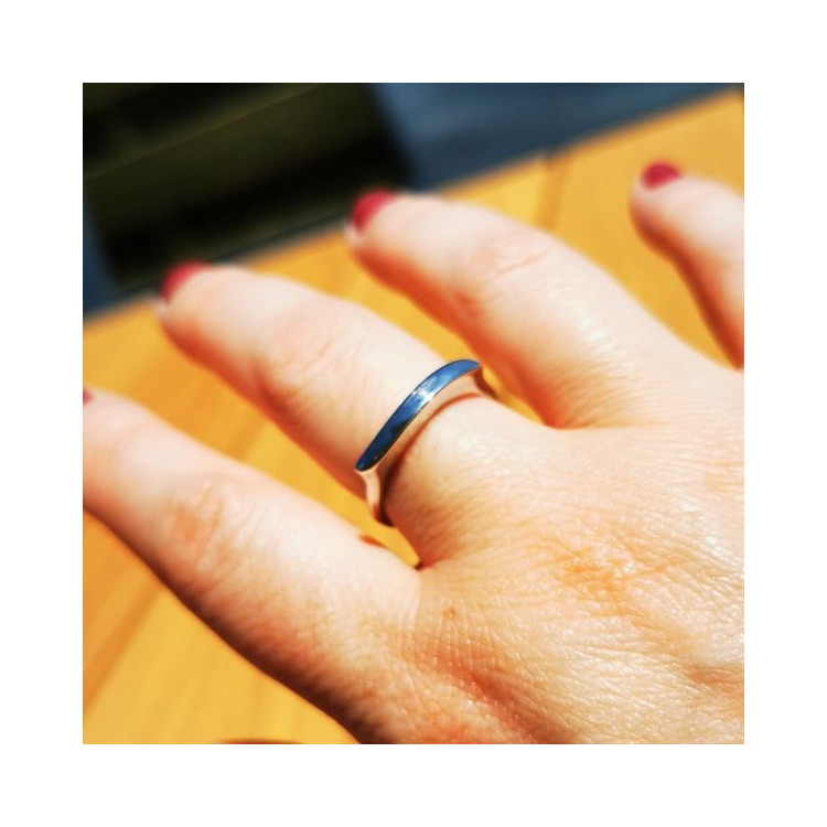 Bague Or Blanc 750 - 18 carats
