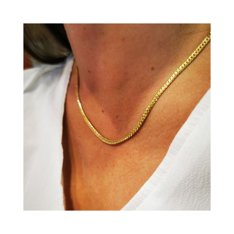 Collier Maille Anglaise Or Jaune 750 - 18 carats