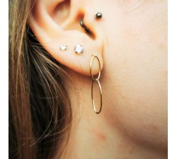 Boucles d'Oreilles "Esmée" Or Jaune 750 - 18 carats