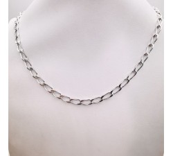 Collier Maille Cheval 45 cm Argent