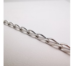 Collier Maille Cheval 45 cm Argent