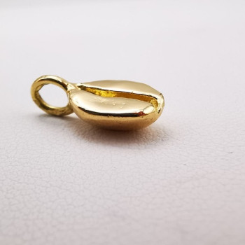 Pendentif Grain de Café Or Jaune 750 - 18 carats