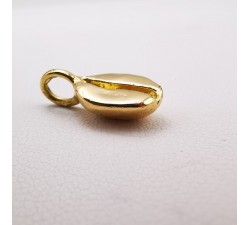 Pendentif Grain de Café Or Jaune 750 - 18 carats