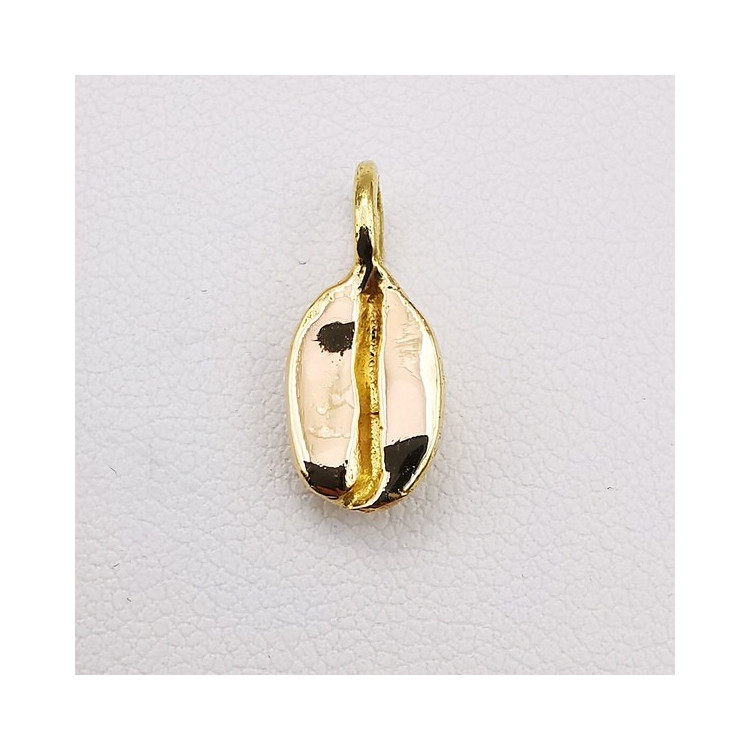 Pendentif Grain de Café Or Jaune 750 - 18 carats