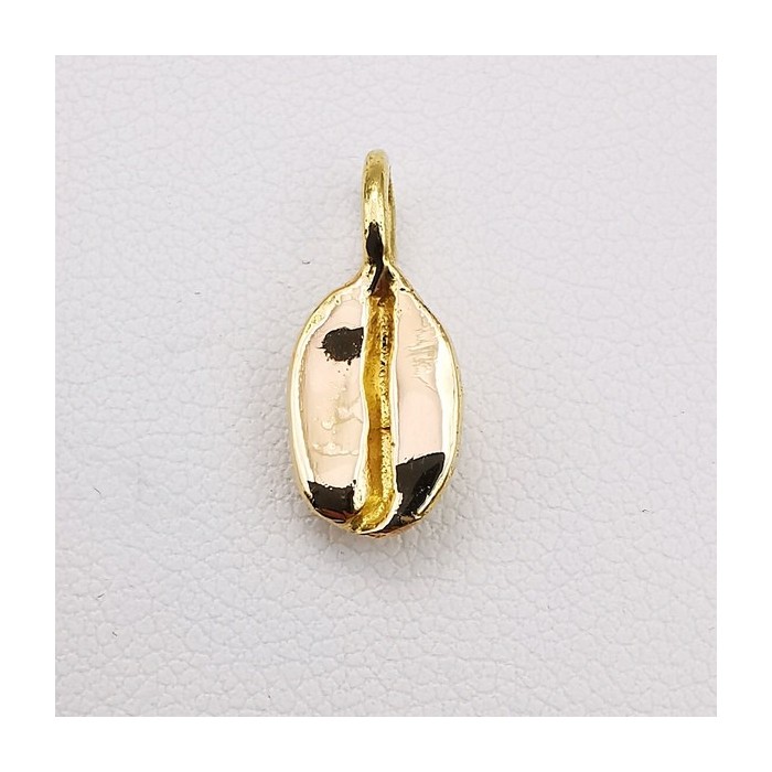 Pendentif Grain de Café Or Jaune 750 - 18 carats