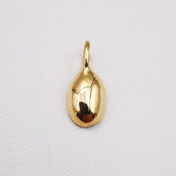Pendentif Grain de Café Or Jaune 750 - 18 carats