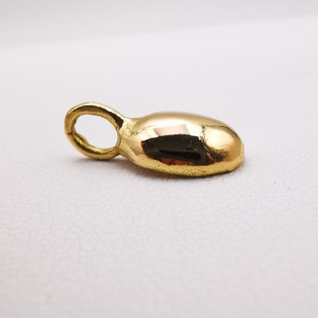Pendentif Grain de Café Or Jaune 750 - 18 carats