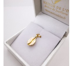 Pendentif Grain de Café Or Jaune 750 - 18 carats