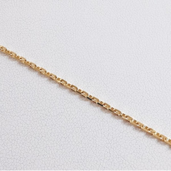 Chaîne 40 cm Or Jaune 750 - 18 carats Maille Forçat 5.10 grammes