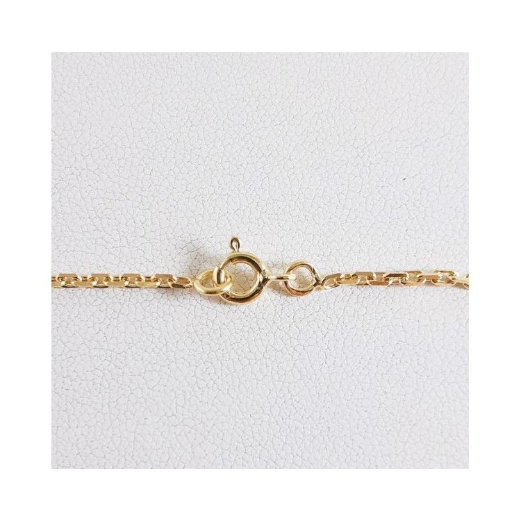 Chaîne 40 cm Or Jaune 750 - 18 carats Maille Forçat 5.10 grammes