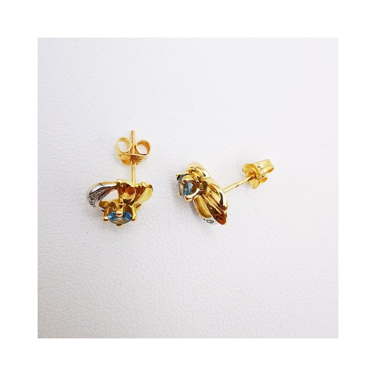 Boucles d'Oreilles Topaze Or Jaune 750 - 18 carats (Bijou Occasion)