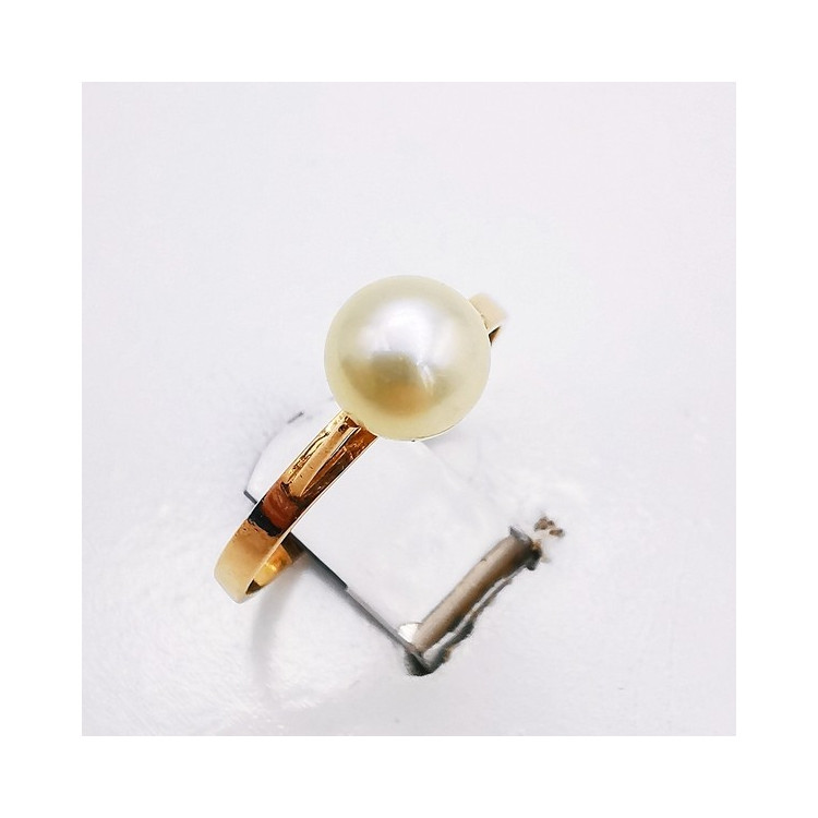 Bague Perle Or Jaune 750 - 18 carats (Bijou d'occasion)
