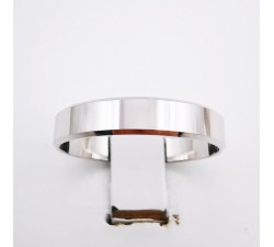 Alliance Tuilerie 4 mm Or blanc 750  - 18 carats Ruban