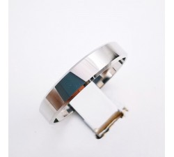 Alliance Tuileries 4 mm Or blanc 750  - 18 carats Ruban