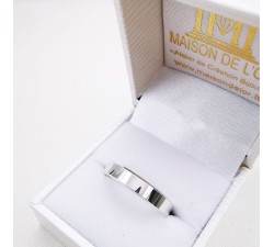 Alliance Tuileries 4 mm Or blanc 750  - 18 carats Ruban