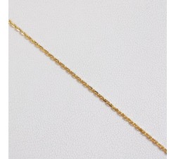 CHAÎNE 55 CM OR JAUNE 750 - 18 CARATS MAILLE FORÇAT 3.35 GRAMMES