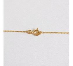 CHAÎNE 55 CM OR JAUNE 750 - 18 CARATS MAILLE FORÇAT 3.35 GRAMMES