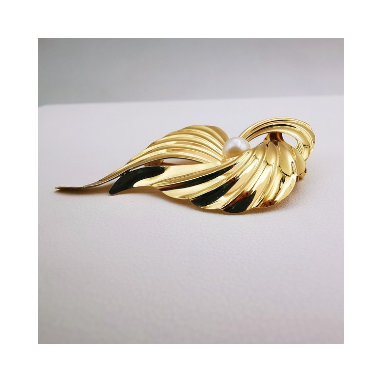 Broche Perle Or jaune 750 - 18 carats (Bijou occasion)