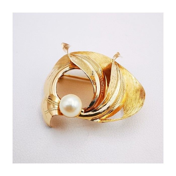 Broche Perle Or jaune 750 - 18 carats (Bijou occasion)