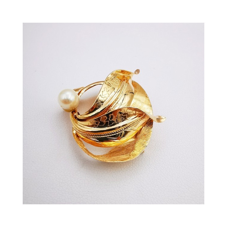 Broche Perle Or jaune 750 - 18 carats (Bijou occasion)