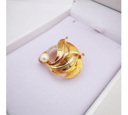 Broche Perle Or jaune 750 - 18 carats (Bijou occasion)