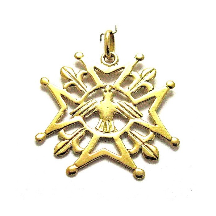 Croix Huguenote Or Jaune 750 - 18 carats