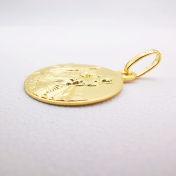 Pendentif Médaille Saint Christophe Or Jaune 750 - 18 carats