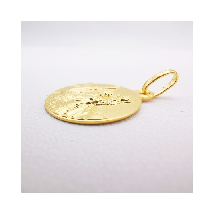 Pendentif Médaille Saint Christophe Or Jaune 750 - 18 carats