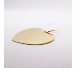 Pendentif Médaille Coeur Or Jaune 750 - 18 carats