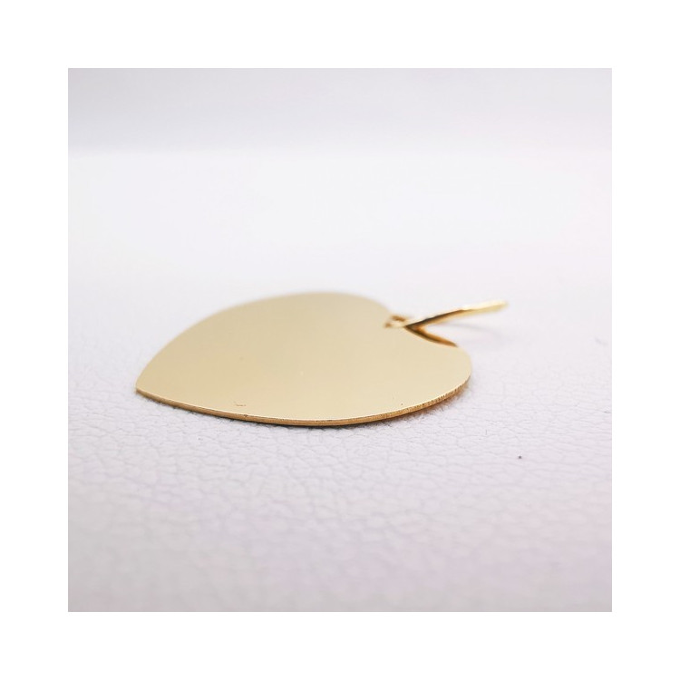 Pendentif Médaille Coeur Or Jaune 750 - 18 carats