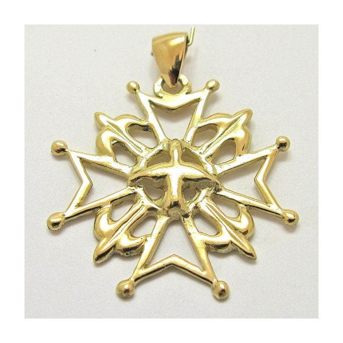 Croix Huguenote Or Jaune 750 - 18 carats