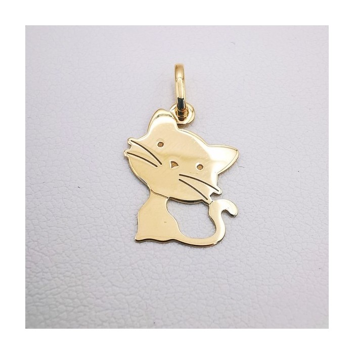 Pendentif Chat Or Jaune 750 - 18 carats Pendentif Chat Or Jaune 750 - 18 carats