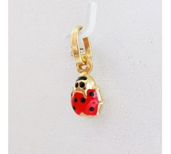 Pendentif Coccinelle Or Jaune 750 - 18 carats