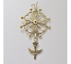 Croix Huguenote Or Jaune 750 - 18 carats