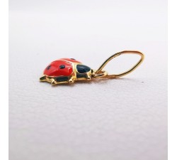 Pendentif Coccinelle Or Jaune 750 - 18 carats