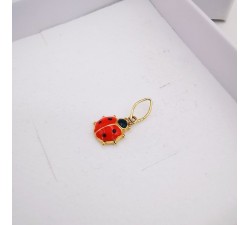 Pendentif Coccinelle Or Jaune 750 - 18 carats