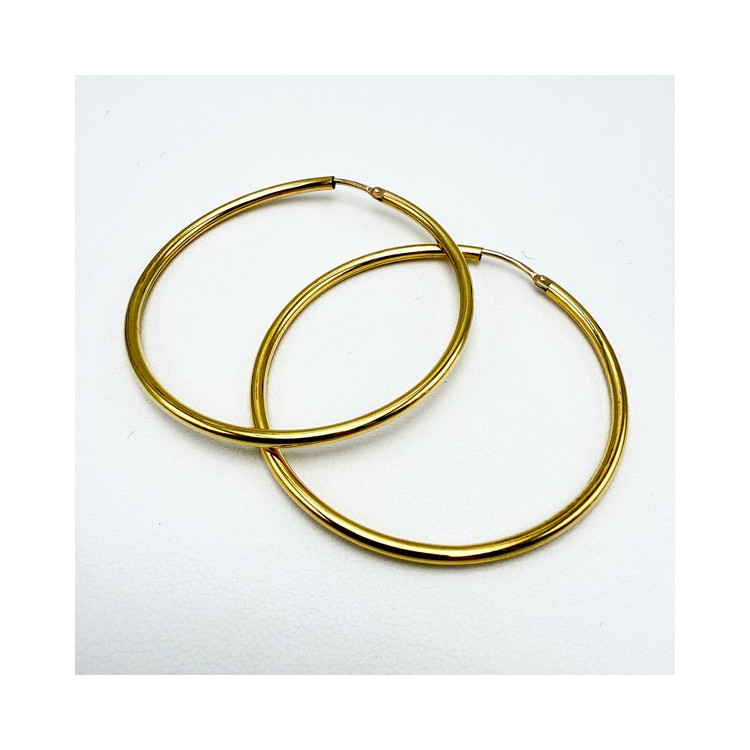 Créoles Moyen Modèle Or Jaune 750 - 18 carats