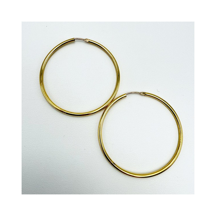 Créoles Moyen Modèle Or Jaune 750 - 18 carats